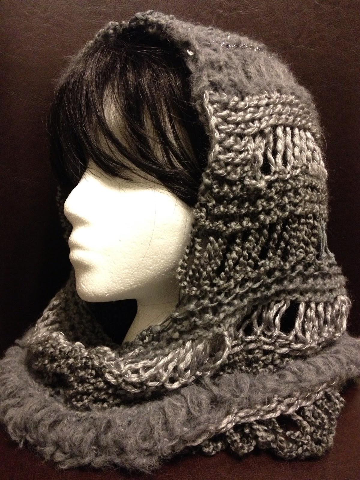 Charity's Loom Knits Changes Hooded Cowl